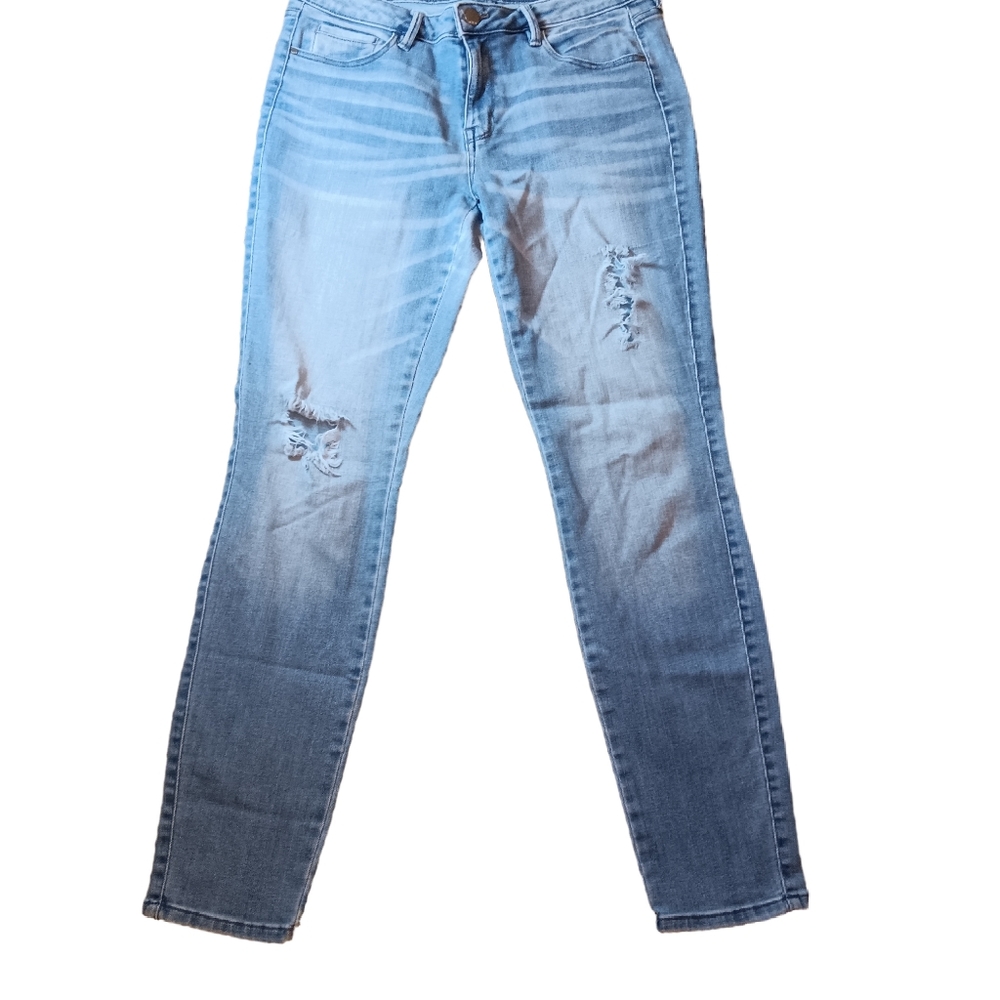 Distressed jeans